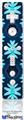 Wii Remote Controller Face ONLY Skin - Abstract Floral Blue