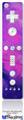 Wii Remote Controller Face ONLY Skin - Painting Purple Splash