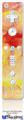 Wii Remote Controller Face ONLY Skin - Painting Yellow Splash