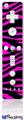 Wii Remote Controller Face ONLY Skin - Pink Zebra