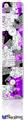 Wii Remote Controller Face ONLY Skin - Purple Checker Skull Splatter