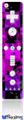 Wii Remote Controller Face ONLY Skin - Purple Star Checkerboard