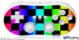 Wii Classic Controller Skin - Rainbow Checkerboard