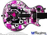 Guitar Hero III Wii Les Paul Skin - Pink Star Splatter