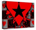 Gallery Wrapped 11x14x1.5  Canvas Art - Emo Star Heart