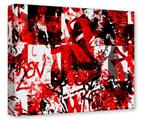Gallery Wrapped 11x14x1.5  Canvas Art - Red Graffiti