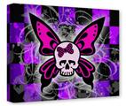 Gallery Wrapped 11x14x1.5 Canvas Art - Butterfly Skull