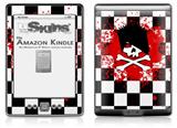 Emo Skull 5 - Decal Style Skin (fits 4th Gen Kindle with 6inch display and no keyboard)