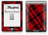 Red Plaid - Decal Style Skin (fits 4th Gen Kindle with 6inch display and no keyboard)