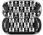 Skull Checkerboard - Decal Style Skin fits Sony PS Vita