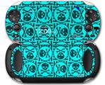Skull Patch Pattern Blue - Decal Style Skin fits Sony PS Vita