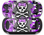 Purple Princess Skull - Decal Style Skin fits Sony PS Vita
