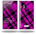 Pink Plaid - Decal Style Skin (fits Nokia Lumia 928)