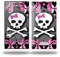 Pink Bow Skull - Decal Style Skin (fits Nokia Lumia 928)