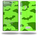 Deathrock Bats Green - Decal Style Skin (fits Nokia Lumia 928)