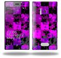 Purple Star Checkerboard - Decal Style Skin (fits Nokia Lumia 928)
