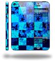 Blue Star Checkers - Decal Style Vinyl Skin (fits Apple Original iPhone 5, NOT the iPhone 5C or 5S)