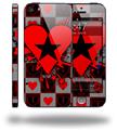 Emo Star Heart - Decal Style Vinyl Skin (fits Apple Original iPhone 5, NOT the iPhone 5C or 5S)