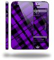 Purple Plaid - Decal Style Vinyl Skin (fits Apple Original iPhone 5, NOT the iPhone 5C or 5S)