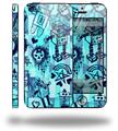 Scene Kid Sketches Blue - Decal Style Vinyl Skin (fits Apple Original iPhone 5, NOT the iPhone 5C or 5S)