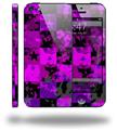 Purple Star Checkerboard - Decal Style Vinyl Skin (fits Apple Original iPhone 5, NOT the iPhone 5C or 5S)