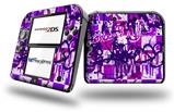 Purple Checker Graffiti - Decal Style Vinyl Skin fits Nintendo 2DS - 2DS NOT INCLUDED