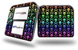 Skull and Crossbones Rainbow - Decal Style Vinyl Skin fits Nintendo 2DS - 2DS NOT INCLUDED