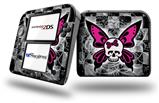 Skull Butterfly - Decal Style Vinyl Skin fits Nintendo 2DS - 2DS NOT INCLUDED