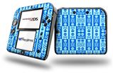 Skull And Crossbones Pattern Blue - Decal Style Vinyl Skin fits Nintendo 2DS - 2DS NOT INCLUDED