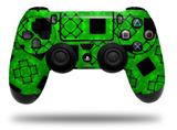 WraptorSkinz Skin compatible with Sony PS4 Dualshock Controller PlayStation 4 Original Slim and Pro Criss Cross Green (CONTROLLER NOT INCLUDED)