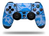 WraptorSkinz Skin compatible with Sony PS4 Dualshock Controller PlayStation 4 Original Slim and Pro Skull Sketches Blue (CONTROLLER NOT INCLUDED)