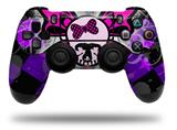 WraptorSkinz Skin compatible with Sony PS4 Dualshock Controller PlayStation 4 Original Slim and Pro Butterfly Skull (CONTROLLER NOT INCLUDED)