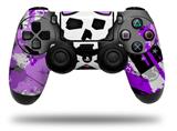 WraptorSkinz Skin compatible with Sony PS4 Dualshock Controller PlayStation 4 Original Slim and Pro Purple Princess Skull (CONTROLLER NOT INCLUDED)
