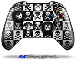 Decal Skin Wrap fits Microsoft XBOX One Wireless Controller Skull Checkerboard