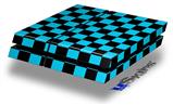 Vinyl Decal Skin Wrap compatible with Sony PlayStation 4 Original Console Checkers Blue (PS4 NOT INCLUDED)