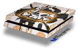 Vinyl Decal Skin Wrap compatible with Sony PlayStation 4 Original Console Cartoon Skull Orange (PS4 NOT INCLUDED)