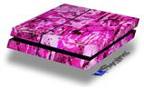 Vinyl Decal Skin Wrap compatible with Sony PlayStation 4 Original Console Pink Plaid Graffiti (PS4 NOT INCLUDED)