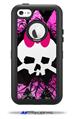 Pink Diamond Skull - Decal Style Vinyl Skin fits Otterbox Defender iPhone 5C Case (CASE SOLD SEPARATELY)