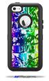 Rainbow Graffiti - Decal Style Vinyl Skin fits Otterbox Defender iPhone 5C Case (CASE SOLD SEPARATELY)