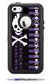 Skulls and Stripes 6 - Decal Style Vinyl Skin fits Otterbox Defender iPhone 5C Case (CASE SOLD SEPARATELY)