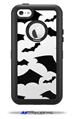 Deathrock Bats - Decal Style Vinyl Skin fits Otterbox Defender iPhone 5C Case (CASE SOLD SEPARATELY)