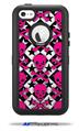 Pink Skulls and Stars - Decal Style Vinyl Skin fits Otterbox Defender iPhone 5C Case (CASE SOLD SEPARATELY)