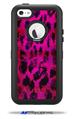Pink Distressed Leopard - Decal Style Vinyl Skin fits Otterbox Defender iPhone 5C Case (CASE SOLD SEPARATELY)