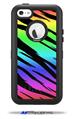 Tiger Rainbow - Decal Style Vinyl Skin fits Otterbox Defender iPhone 5C Case (CASE SOLD SEPARATELY)