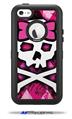 Pink Bow Princess - Decal Style Vinyl Skin fits Otterbox Defender iPhone 5C Case (CASE SOLD SEPARATELY)
