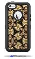 Leave Pattern 1 Brown - Decal Style Vinyl Skin fits Otterbox Defender iPhone 5C Case (CASE SOLD SEPARATELY)