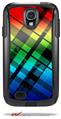 Rainbow Plaid - Decal Style Vinyl Skin fits Otterbox Commuter Case for Samsung Galaxy S4 (CASE SOLD SEPARATELY)
