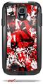 Red Graffiti - Decal Style Vinyl Skin fits Otterbox Commuter Case for Samsung Galaxy S4 (CASE SOLD SEPARATELY)