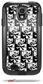 Skull Checker - Decal Style Vinyl Skin fits Otterbox Commuter Case for Samsung Galaxy S4 (CASE SOLD SEPARATELY)