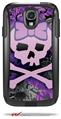 Purple Girly Skull - Decal Style Vinyl Skin fits Otterbox Commuter Case for Samsung Galaxy S4 (CASE SOLD SEPARATELY)